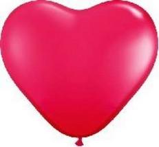 Balón Srdce - Červený