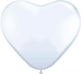 Balón Srdce - Biely
